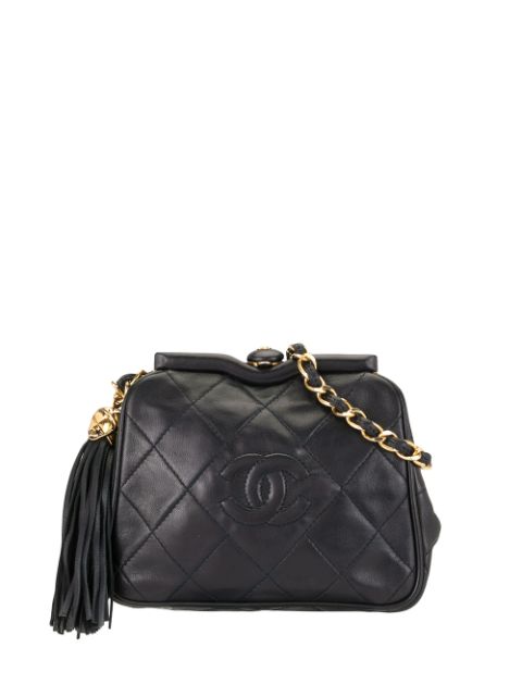 HOT SALE CHANEL 1990 quilted CC belt bag Women