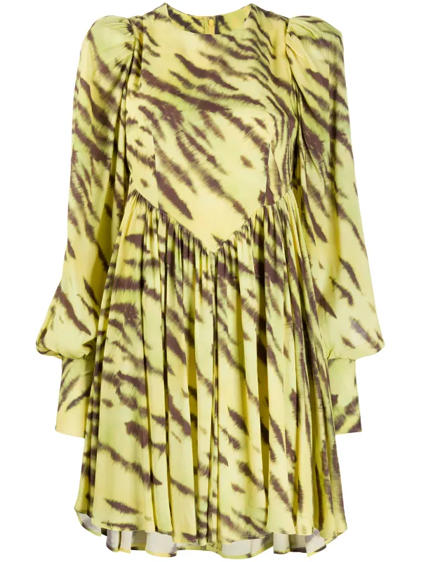 tiger print mini dress