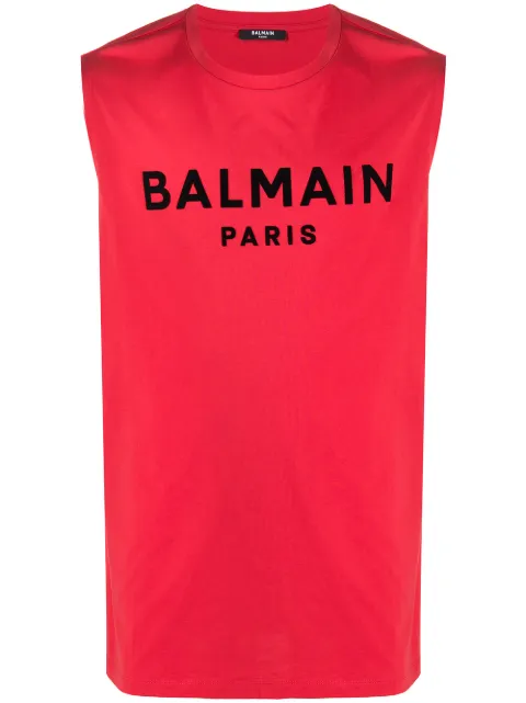 Balmain تانك توب بشعار الماركة