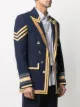 Balmain two-tone double-breasted blazer