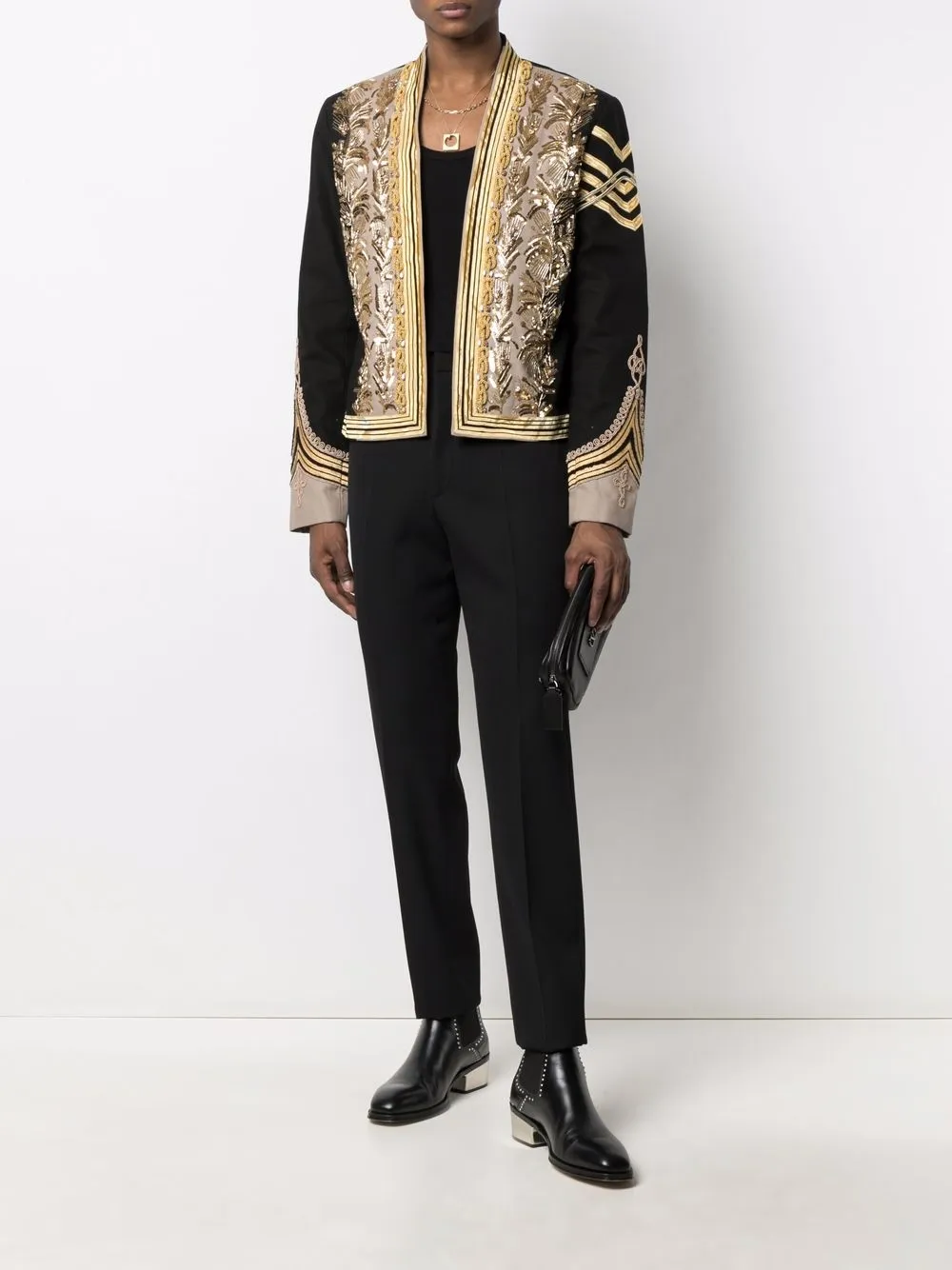 Image 2 of Balmain embroidered Spencer jacket