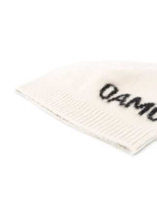 logo knit beanie hat展示图