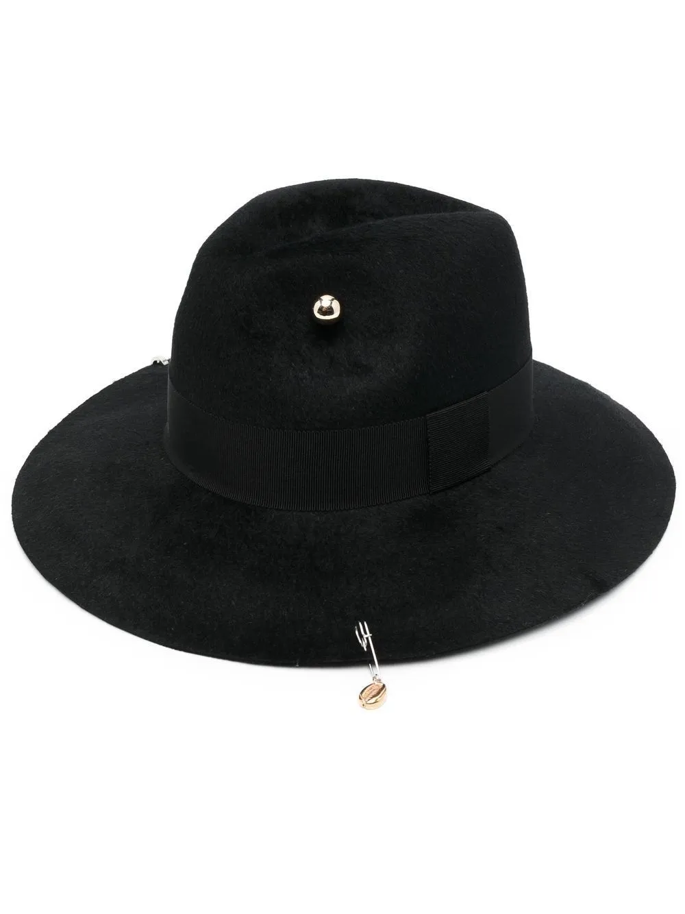 Ruslan Baginskiy Embellished Fedora Hat In Black