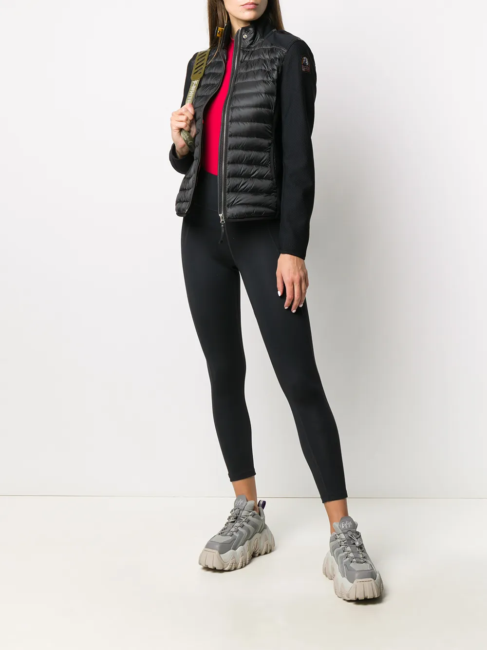 Shop Parajumpers Olivia panelled puffer 
