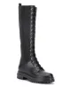 Image 2 of Gianvito Rossi Martis ribbed combat boots