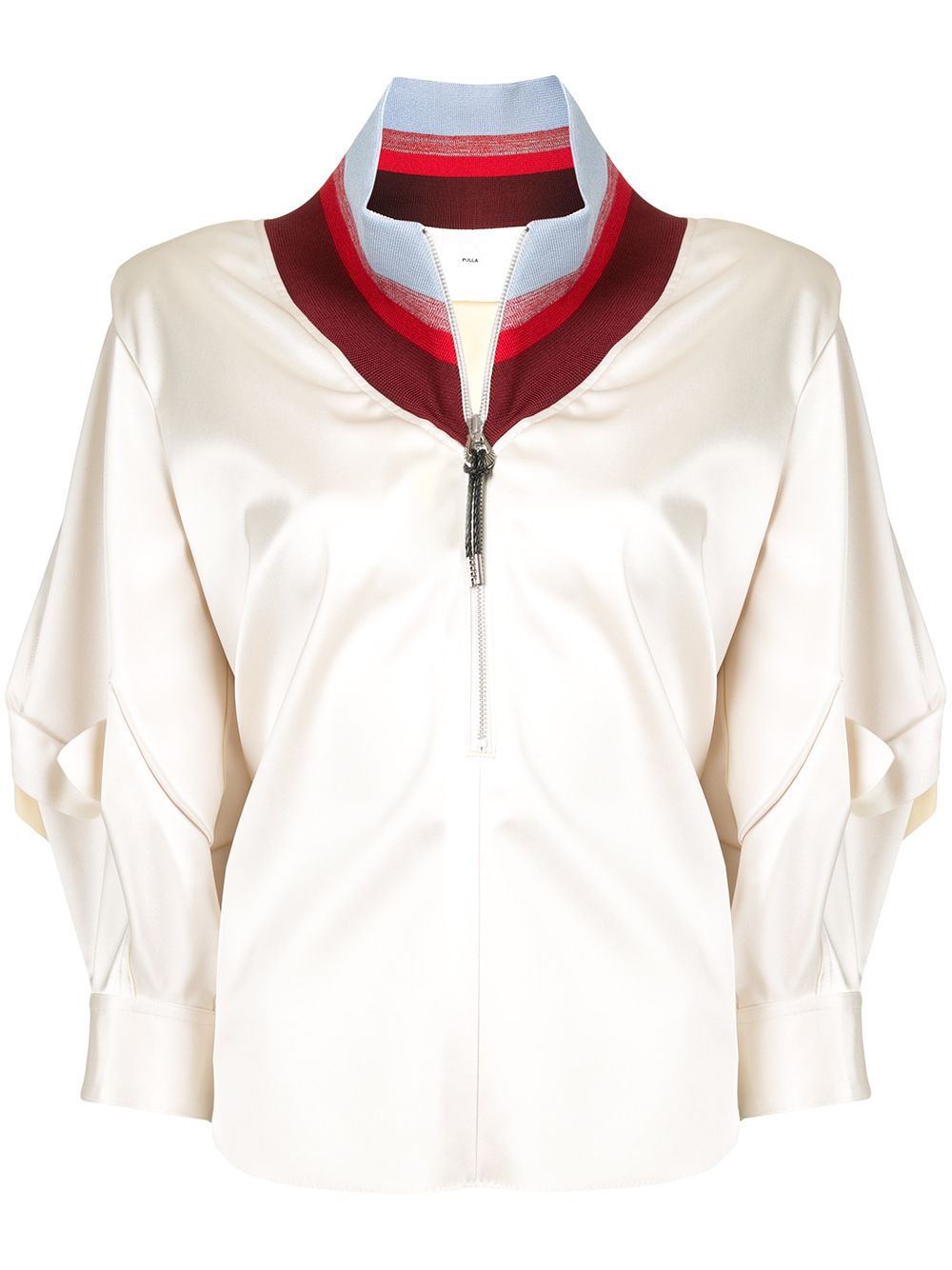 фото Toga атласная блузка с воротником в полоску