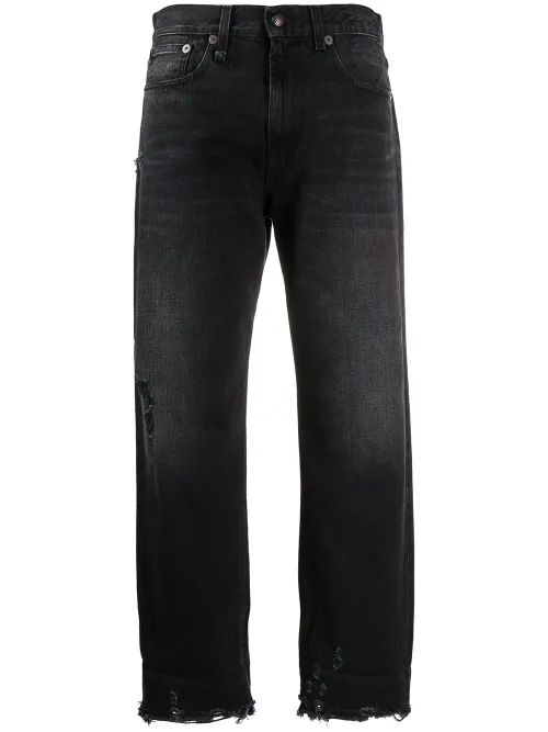 R13 jean à coupe crop - Noir - R13 - Modalova