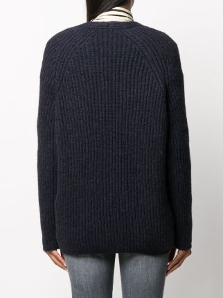 v-neck ribbed jumper展示图