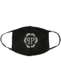 Philipp Plein studded logo face mask - Black