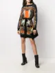 الصورة 2 من Balmain فستان بطبعة حصان وحزام