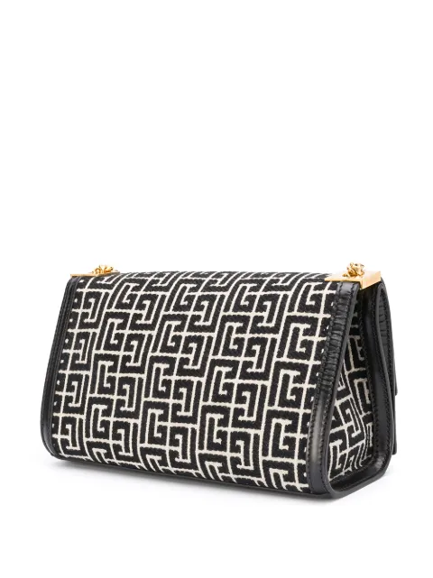 Balmain medium 1945 Heritage monogram jacquard bag VN1S608TJGH - 2