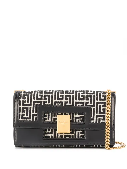 Balmain medium 1945 Heritage monogram jacquard bag Women