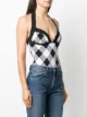 Balmain Body xadrez frente única