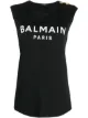 Image 1 of Balmain logo print tank top