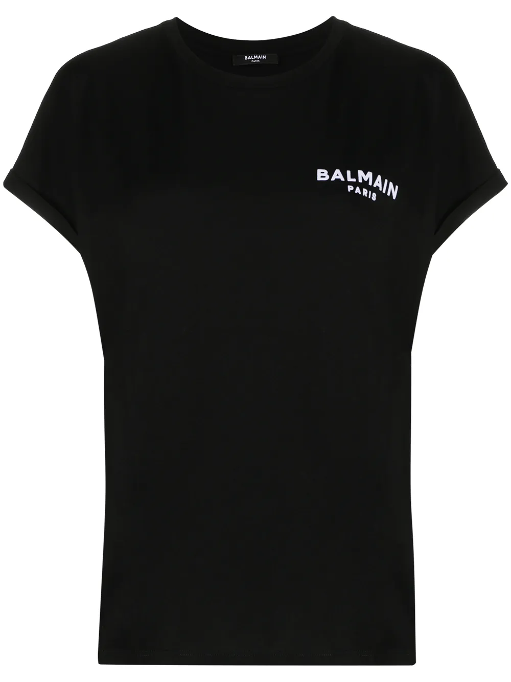 Balmain Small Flocked Logo T-shirt - Farfetch