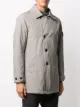 Stone Island washed double breasted coat