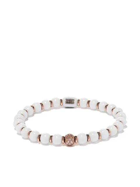Roberto Demeglio 18kt rose gold, diamond and white ceramic bracelet