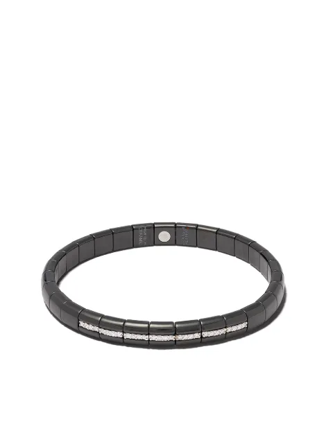 Roberto Demeglio 18kt white gold, diamond and black ceramic bracelet
