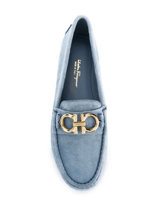 Gancini slip-on loafers展示图