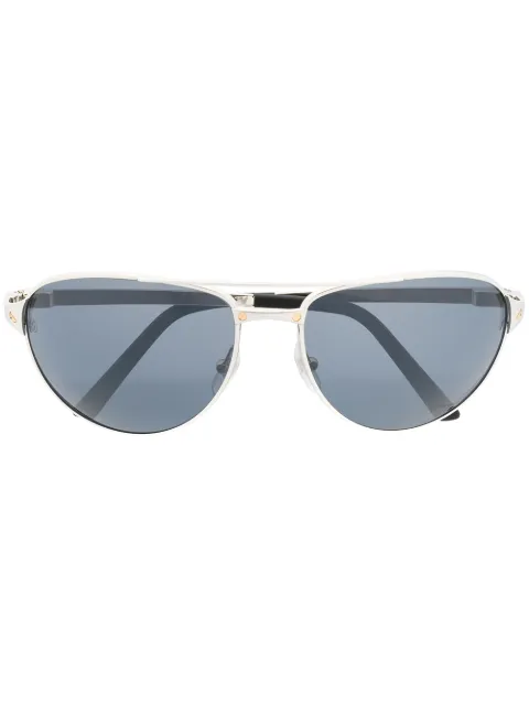 Cartier Eyewear screw detail pilot sunglasses