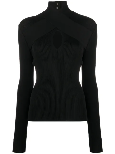 MSGM high neck knitted top