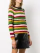 Alexa Chung multi-stripe crewneck jumper