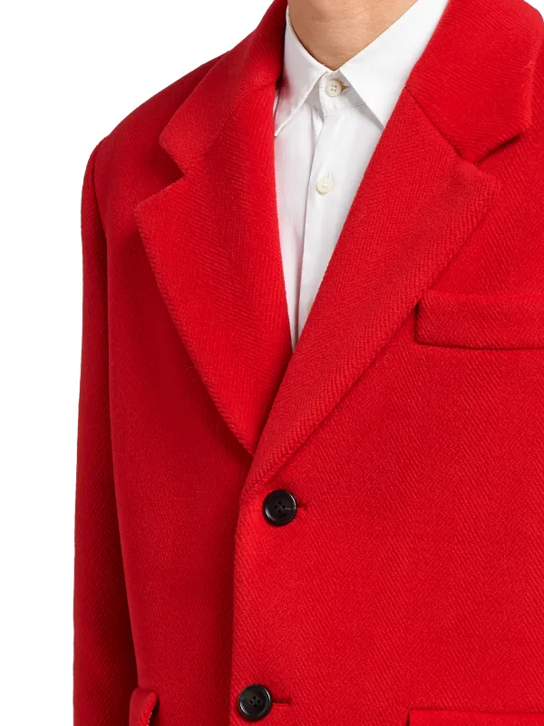 prada red coat
