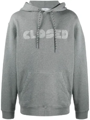 closed long hoodie