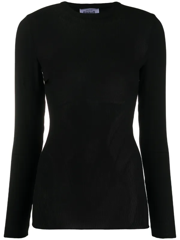 sheer knit jumper