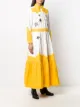 Mira Mikati embroidered patch shirt maxi dress