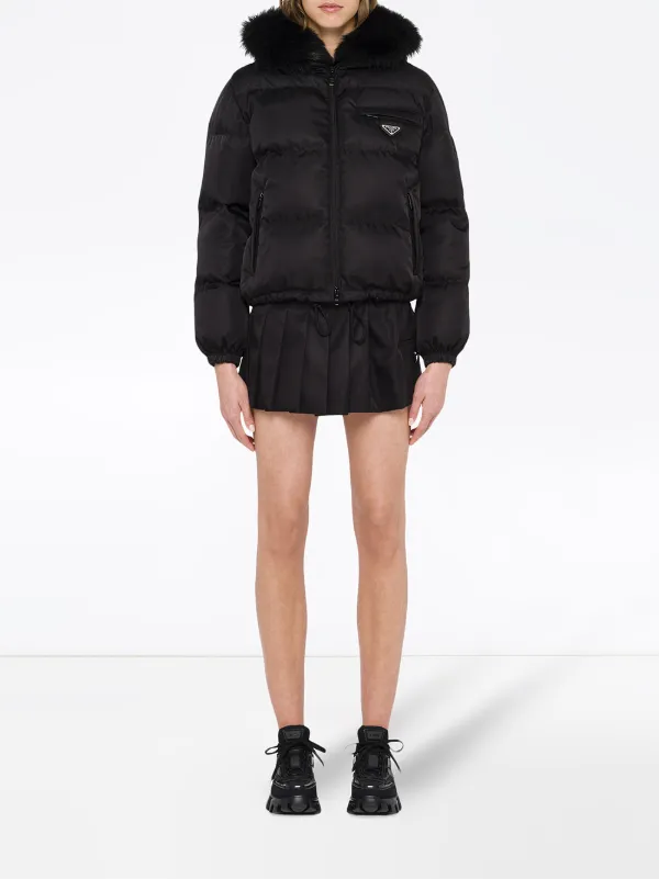 Prada Re Nylon Gabardine Puffer Jacket Black FARFETCH AU