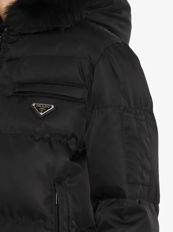 Prada nylon gabardine puffer jacket shop