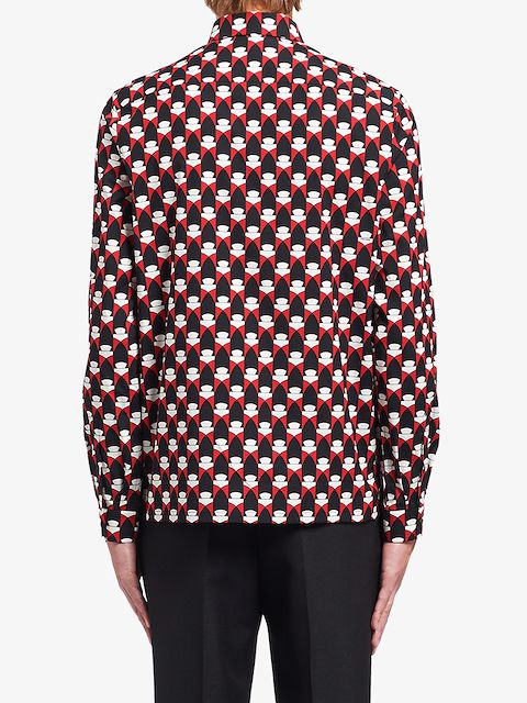 black and red prada shirt