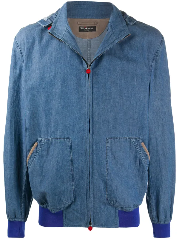denim zip up jacket