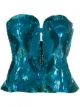 Image 1 of Alberta Ferretti sequined strapless top