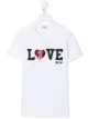 Image 1 of Msgm Kids Love-print cotton T-shirt