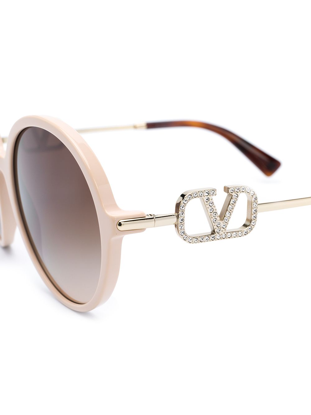 фото Valentino eyewear солнцезащитные очки в круглой оправе