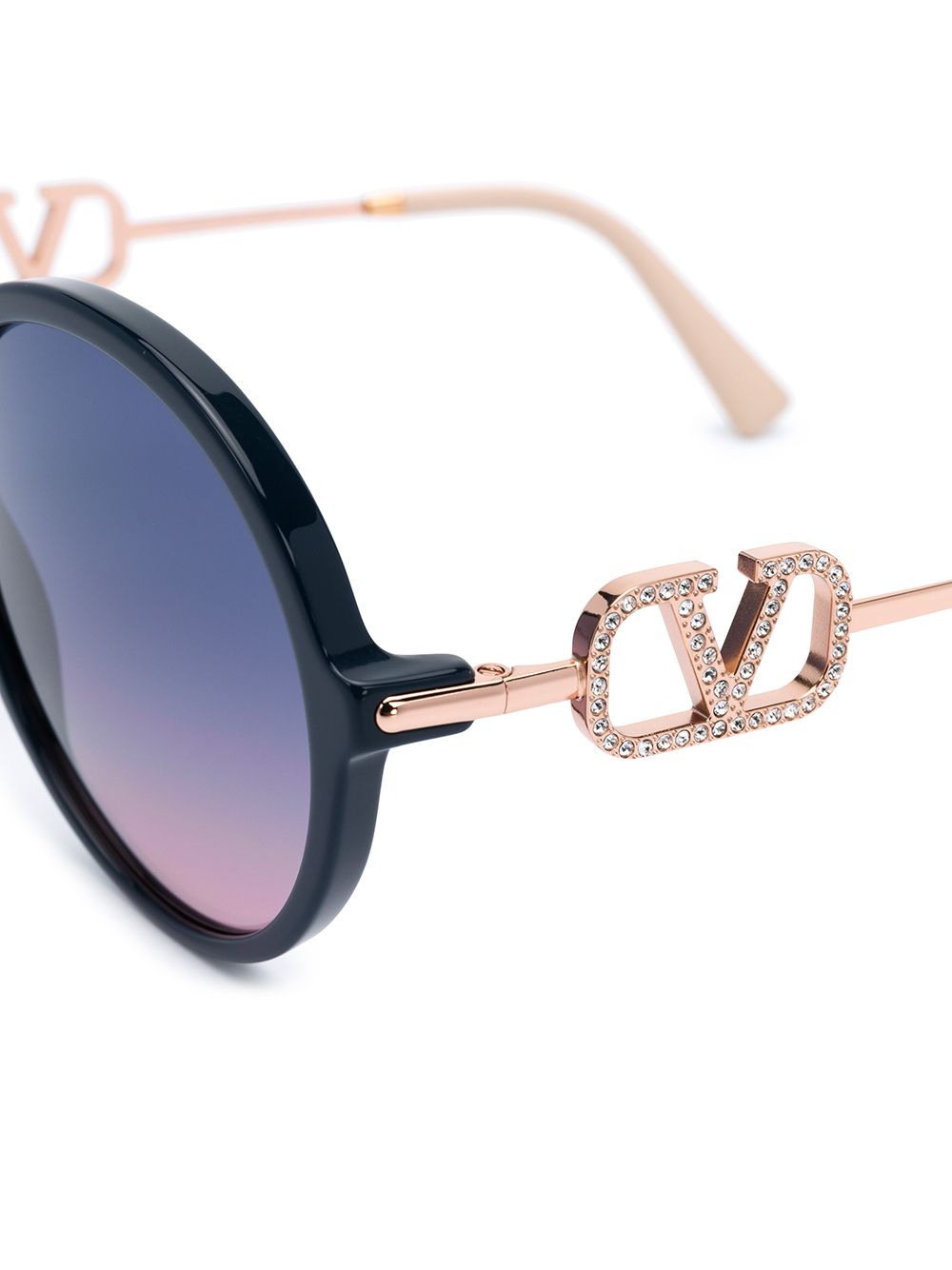 фото Valentino eyewear солнцезащитные очки в круглой оправе