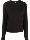 James Perse long-sleeve fitted top - Brown