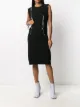 الصورة 2 من Maison Margiela فستان ملفوف مزين بخيوط