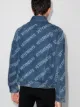 VETEMENTS all over logo denim jacket