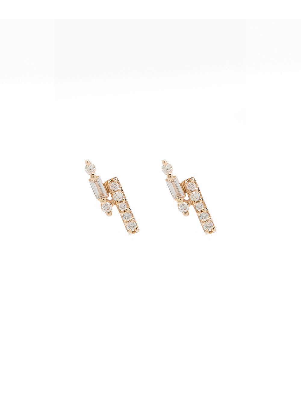 boucles d'oreilles en or 14ct à diamants