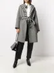 الصورة 2 من Emporio Armani معطف كاروهات بخصر برباط