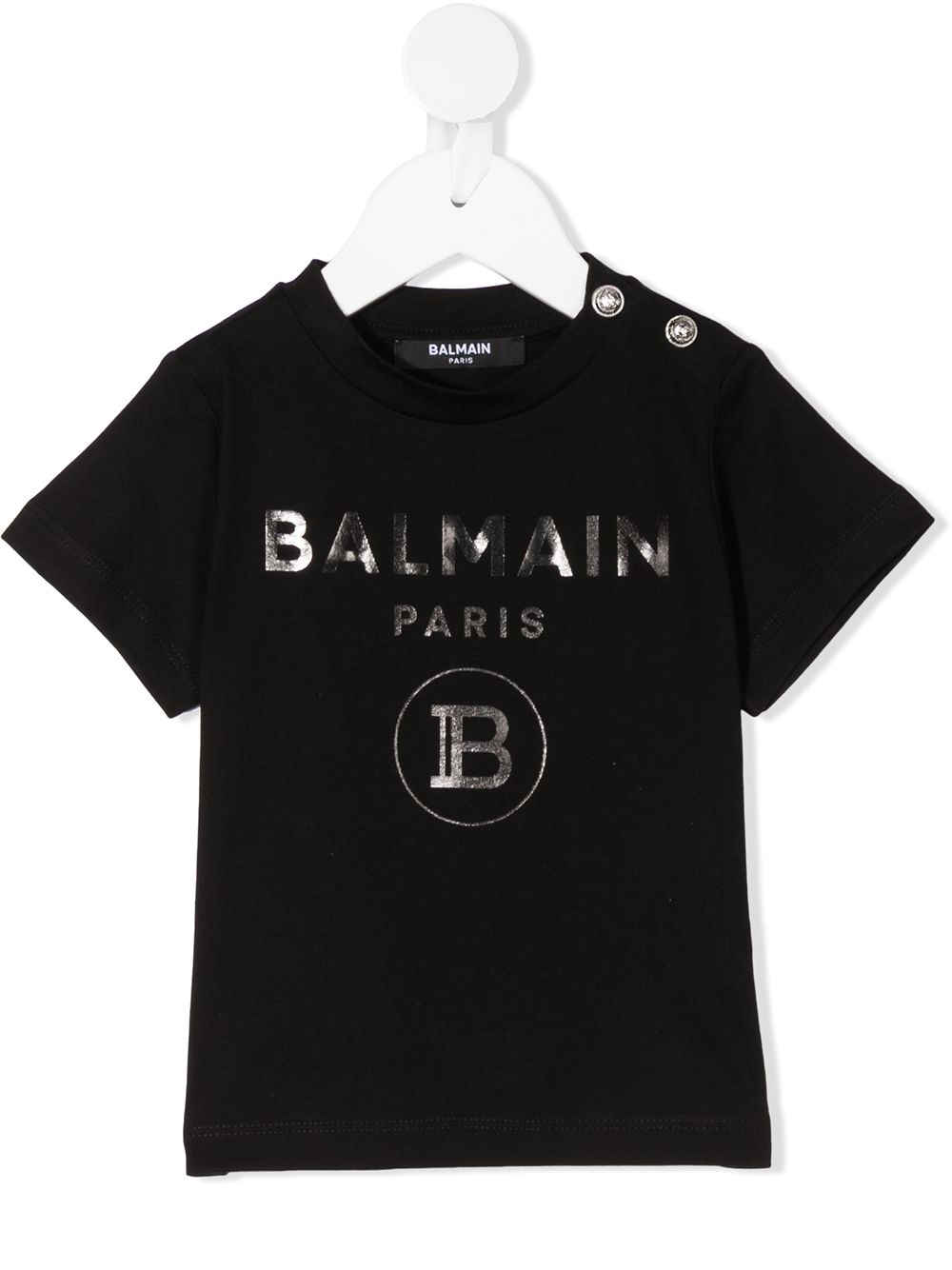 фото Balmain kids футболка с логотипом