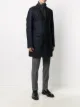 Herno layered single-breasted coat