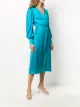 THE ANDAMANE crocodile print wrap dress