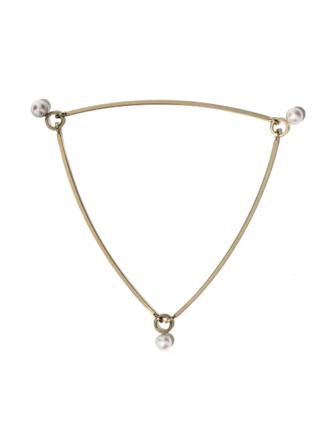 Sophie Bille Brahe 14kt yellow gold La Pyramide pearl bracelet