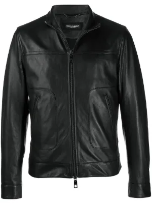 veste cuir dolce gabbana
