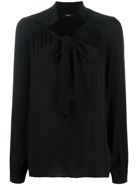 Diesel tied neck blouse