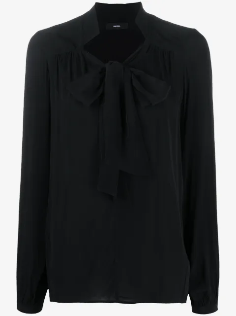 Diesel tied neck blouse